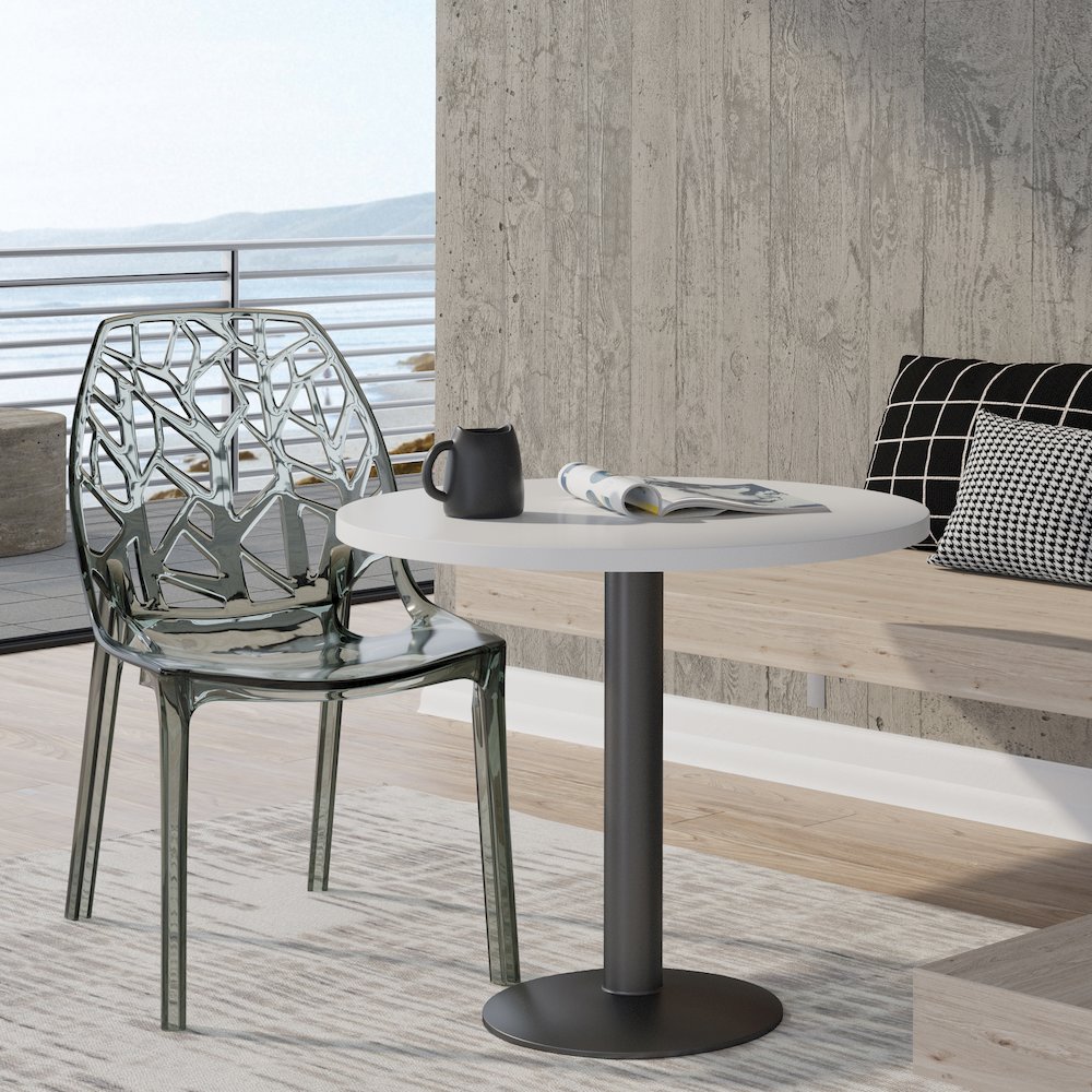 Cornelia Modern Spring Cut-Out Tree Design Stackable Dining Chair. Picture 2
