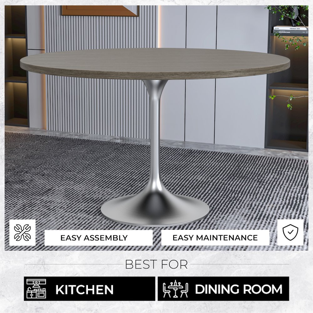 Verve Collection 48" Round Dining Table. Picture 3