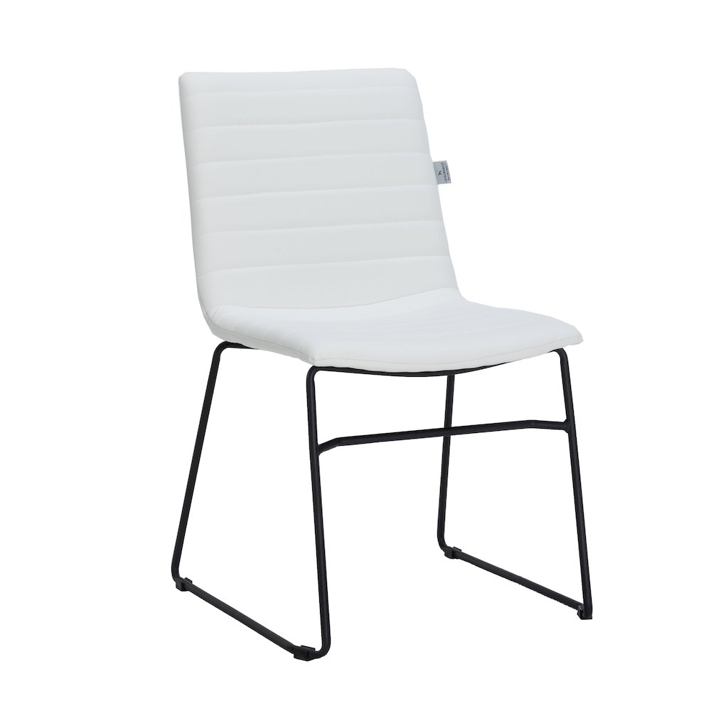 Zylar Series Office Guest Chair in White Leather. Picture 3