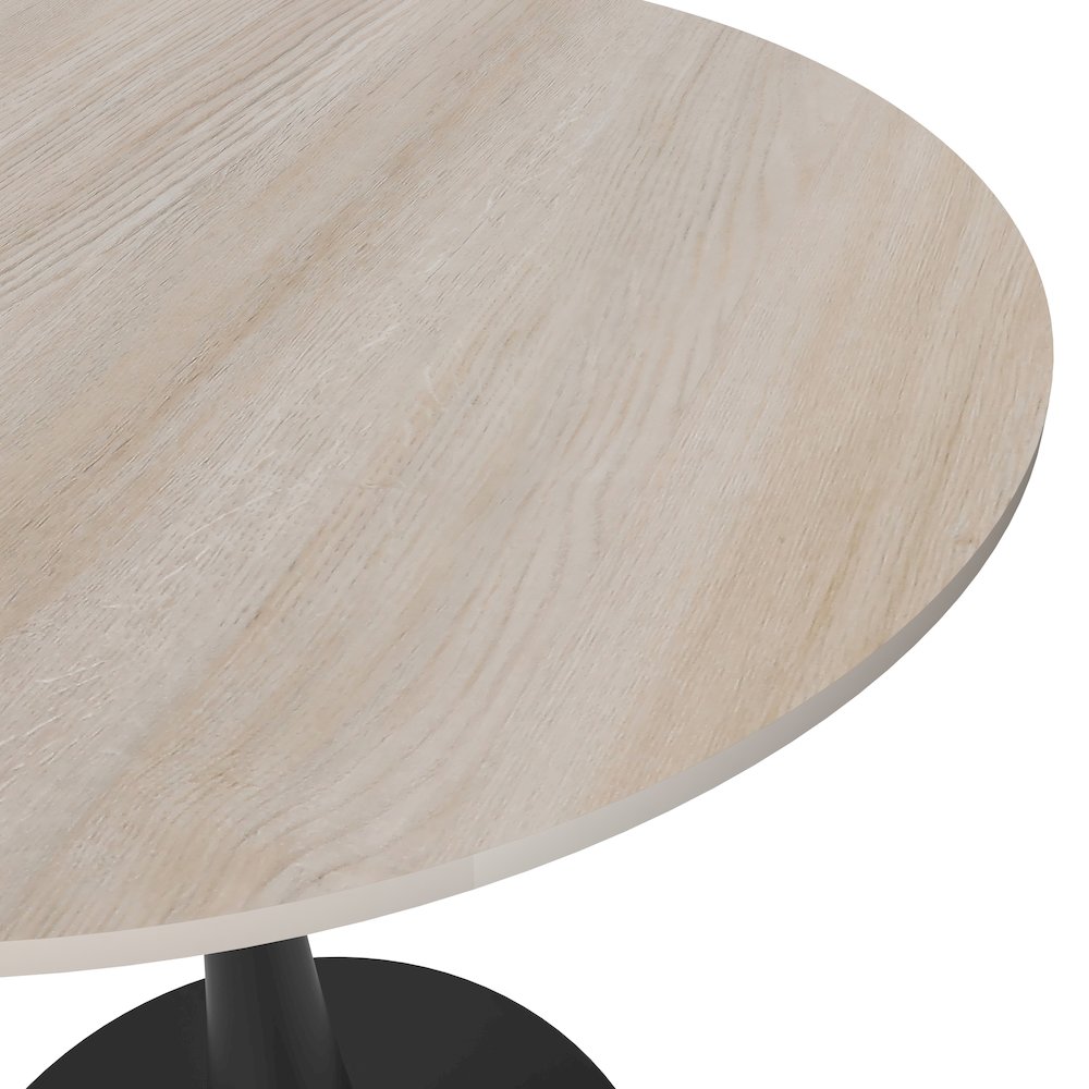 Bristol 27" round dining table Black base with marbled MDF top. Picture 6
