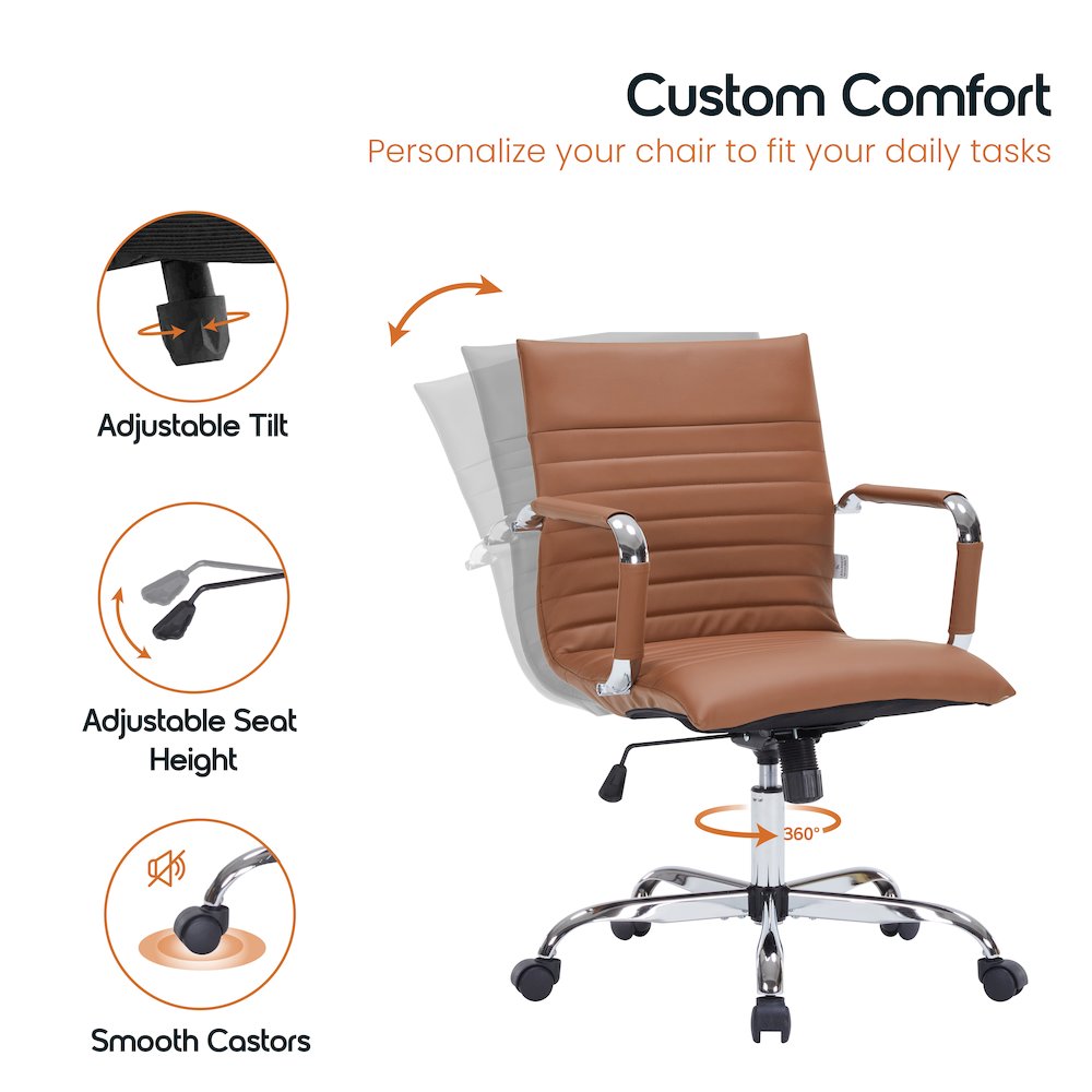 Harris Modern Adjustable Office Executive Swivel Chair Task Office Chair. Picture 12