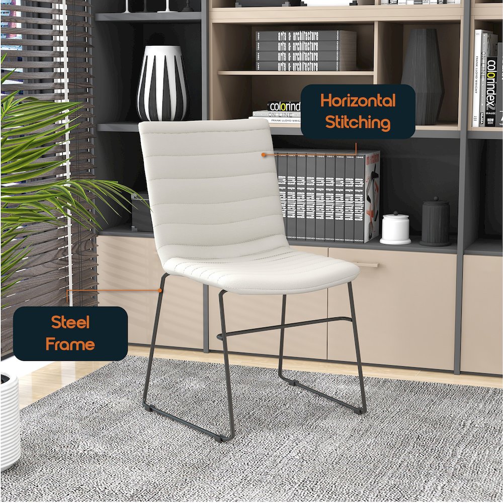 Zylar Series Office Guest Chair in Tan Leather. Picture 21