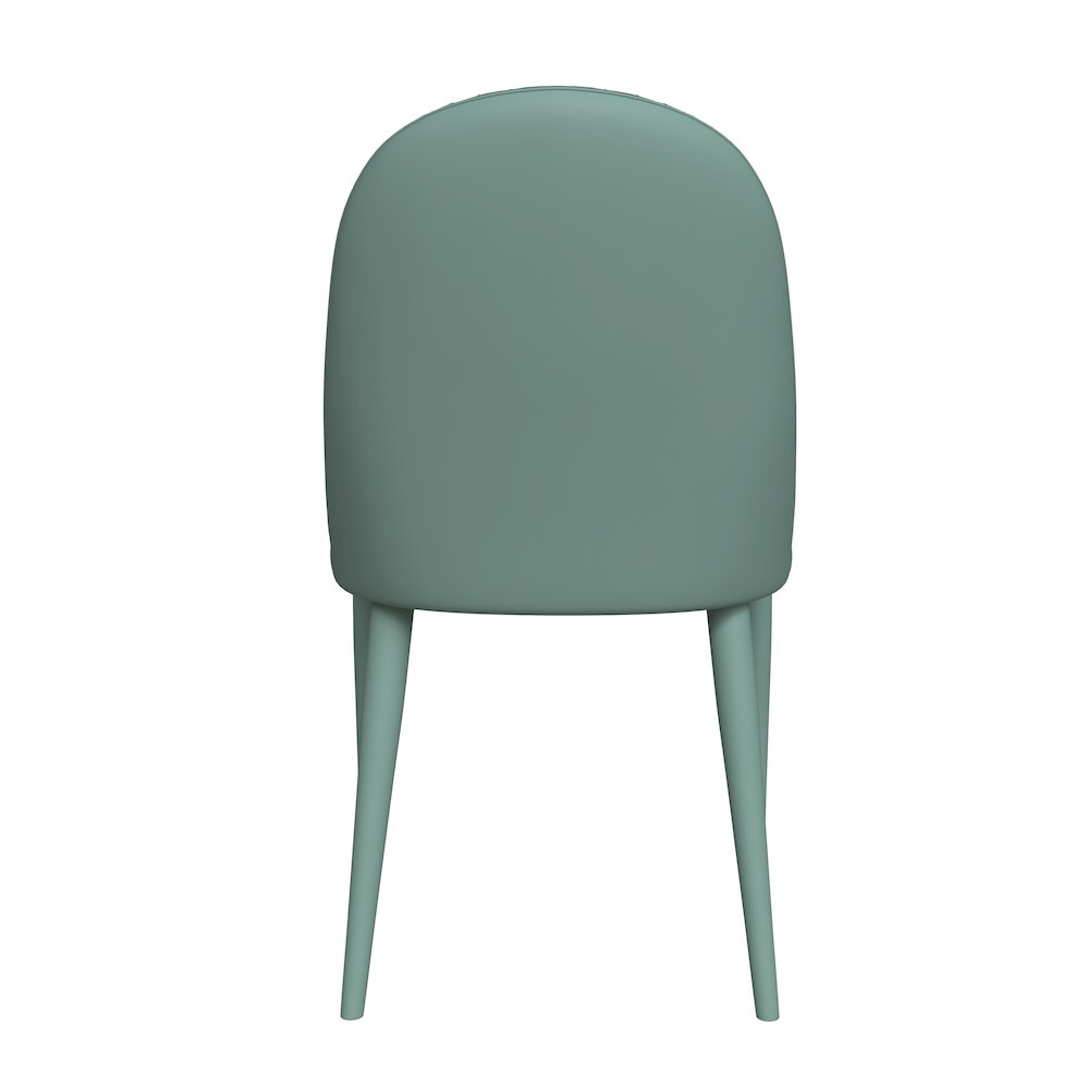 Seville Collection Modern Dining Chair in Green - Set of 2. Picture 4