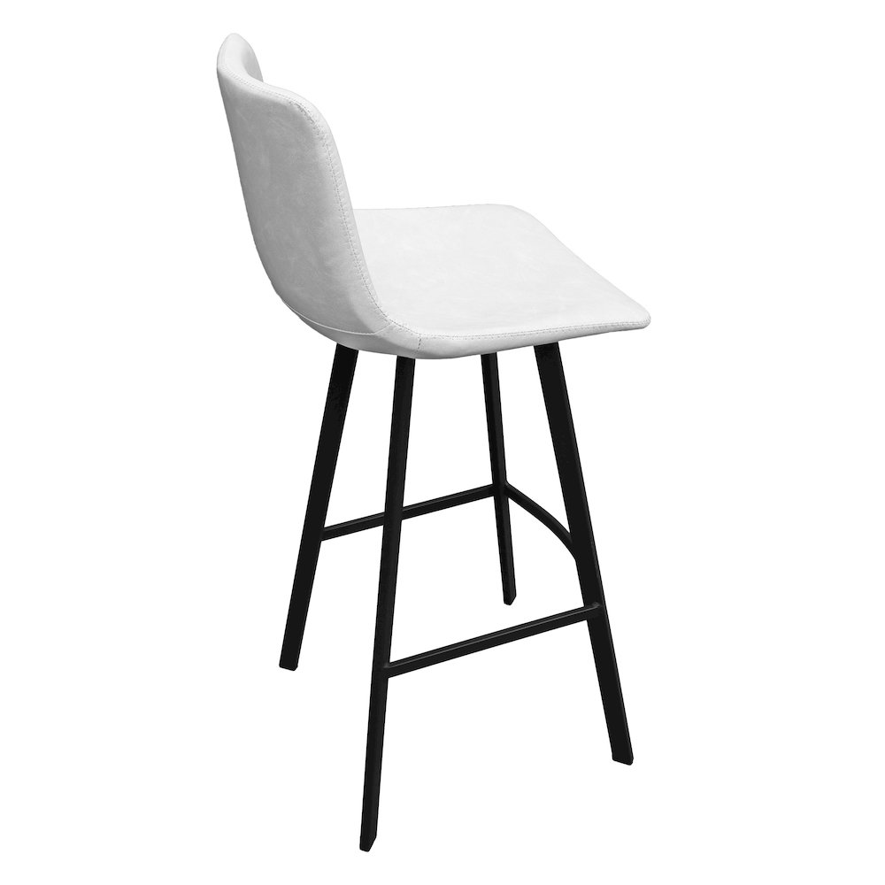Elland Modern Upholstered Leather Bar Stool. Picture 4