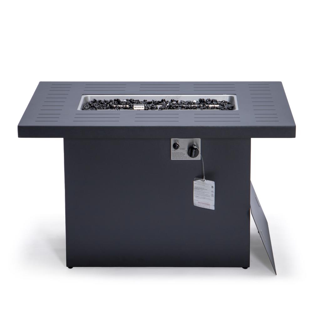 Chelsea Patio Modern Aluminum Propane Fire Pit Table. Picture 9