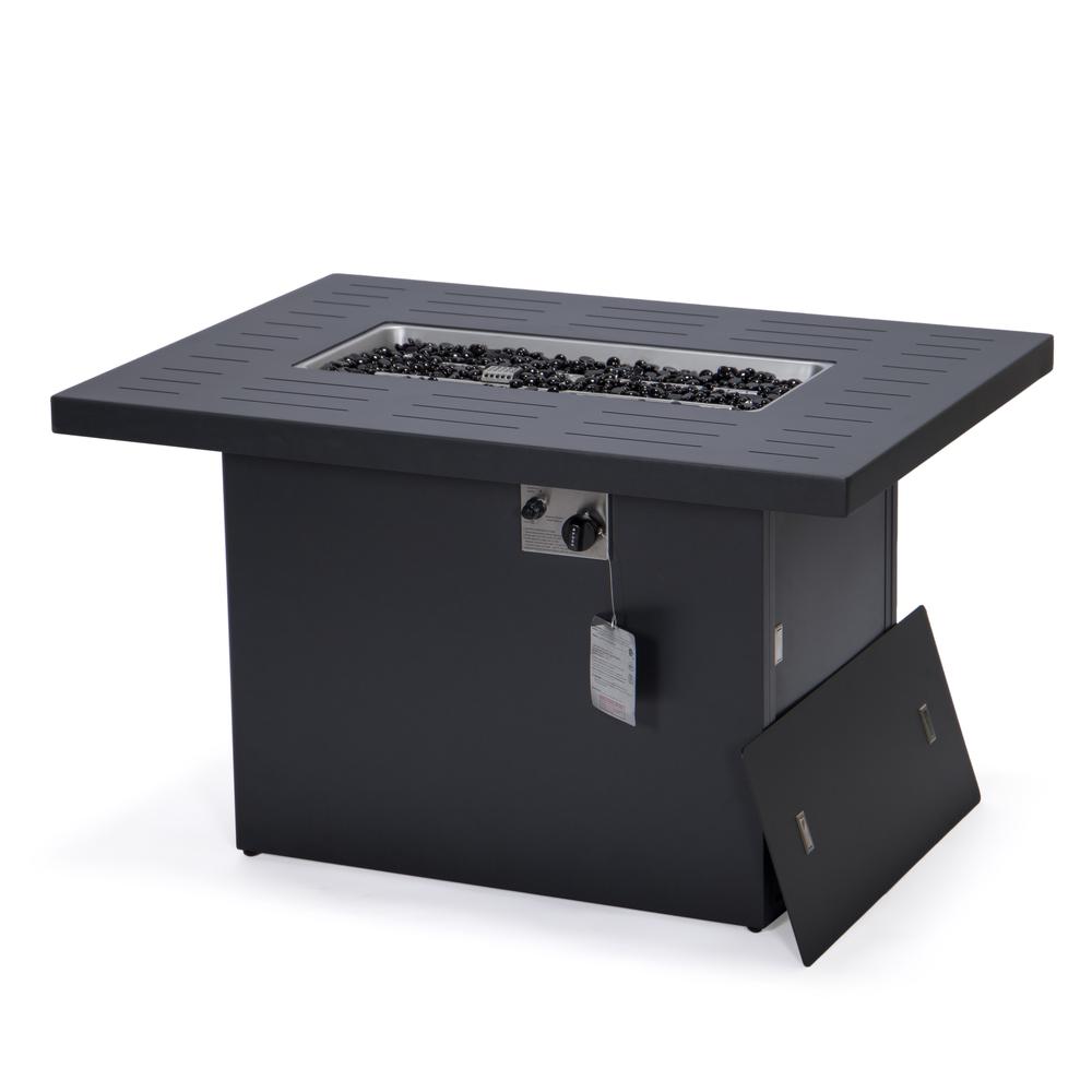 Chelsea Patio Modern Aluminum Propane Fire Pit Table. Picture 12