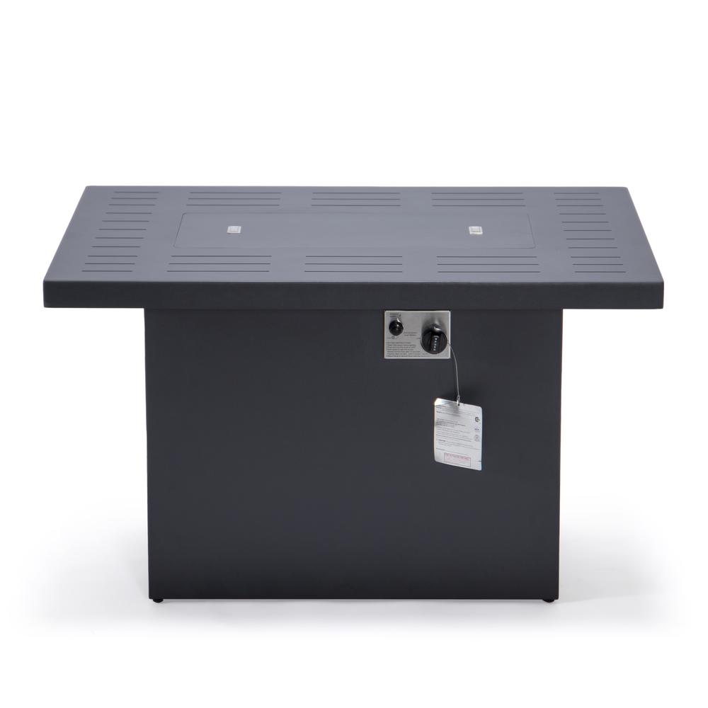 Chelsea Patio Modern Aluminum Propane Fire Pit Table. Picture 11
