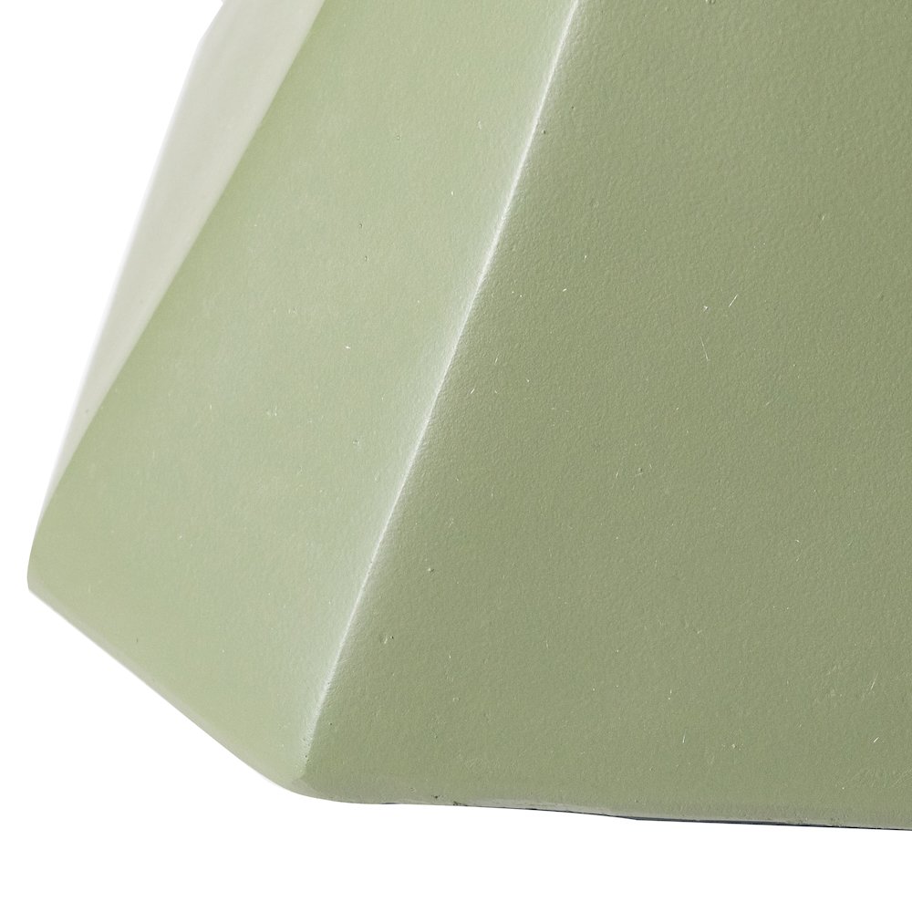 Azure Collection Fiberglass Outdoor Side Table in Olive Green. Picture 14