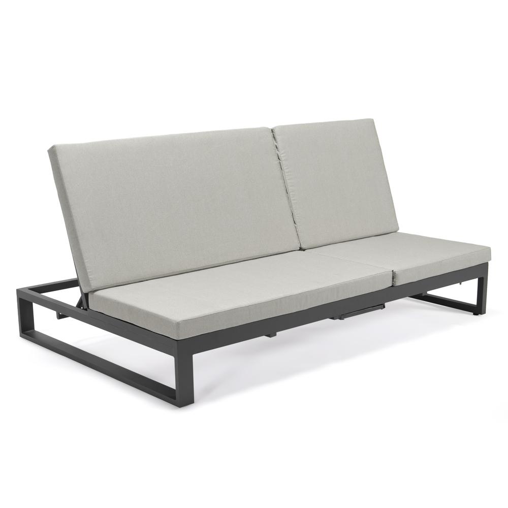 Chelsea Convertible Lounge Reclining Double Chaise With Cushions. Picture 1