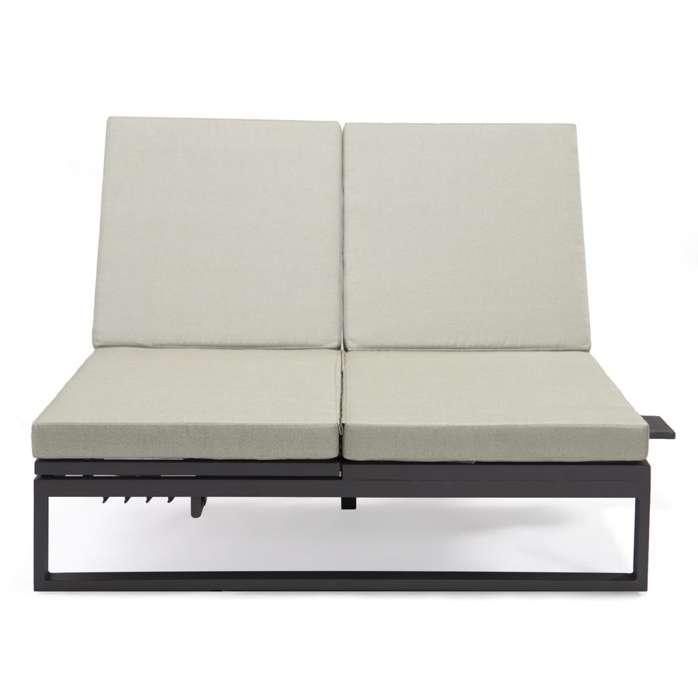 Chelsea Convertible Lounge Reclining Double Chaise With Cushions. Picture 2