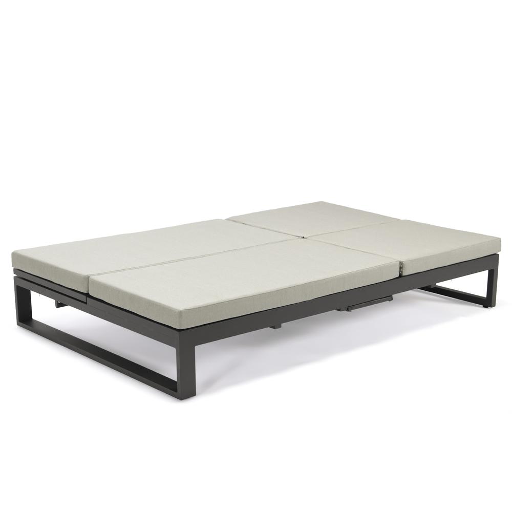 Chelsea Convertible Lounge Reclining Double Chaise With Cushions. Picture 18