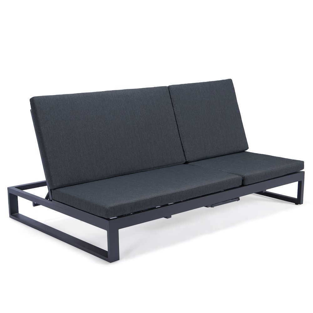 Chelsea Convertible Lounge Reclining Double Chaise With Cushions. Picture 62