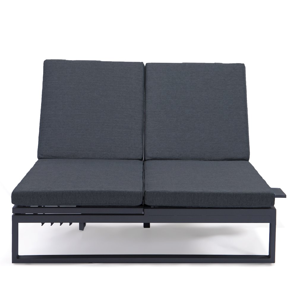 Chelsea Convertible Lounge Reclining Double Chaise With Cushions. Picture 73