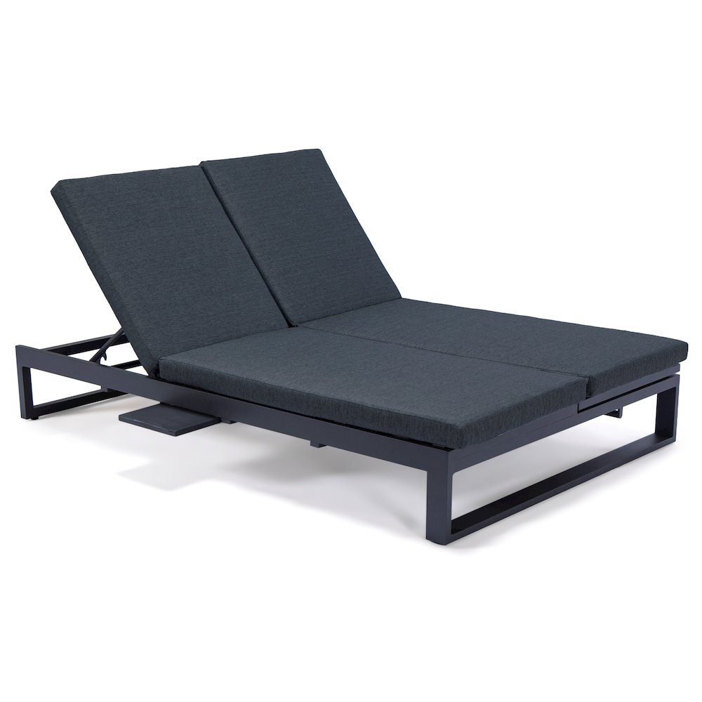 Chelsea Convertible Lounge Reclining Double Chaise With Cushions. Picture 58