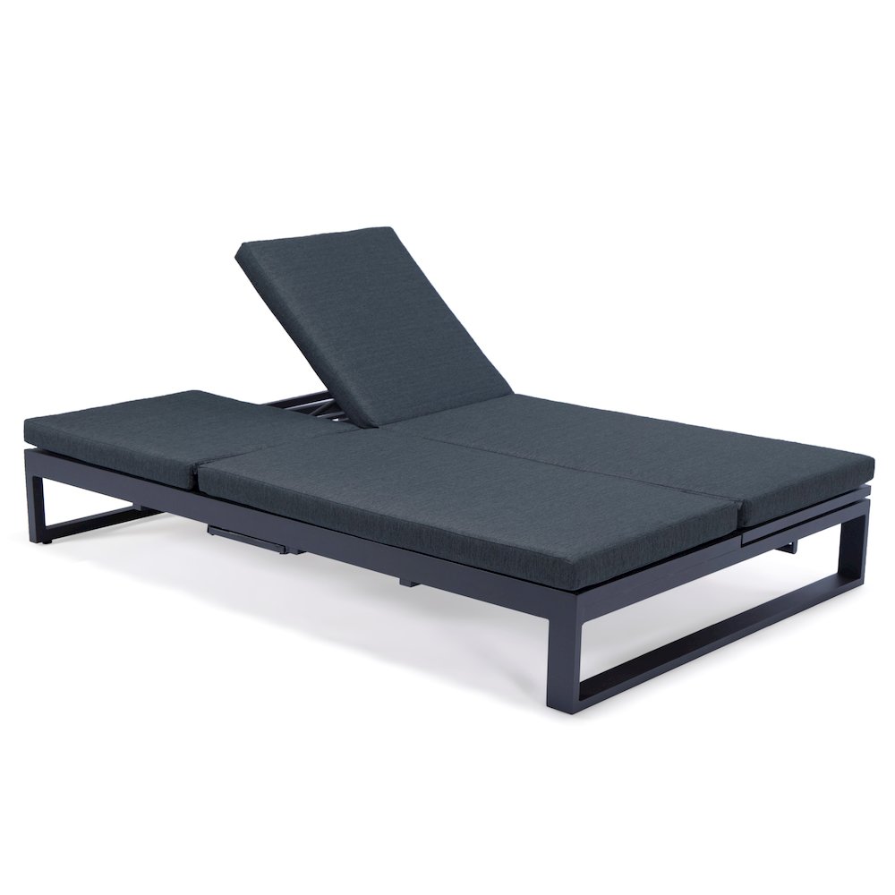 Chelsea Convertible Lounge Reclining Double Chaise With Cushions. Picture 59