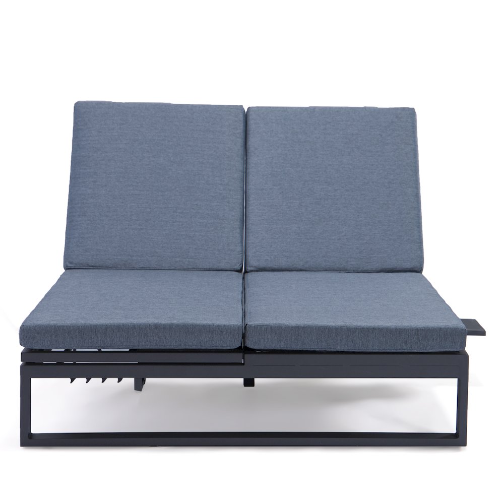 Chelsea Convertible Lounge Reclining Double Chaise With Cushions. Picture 73
