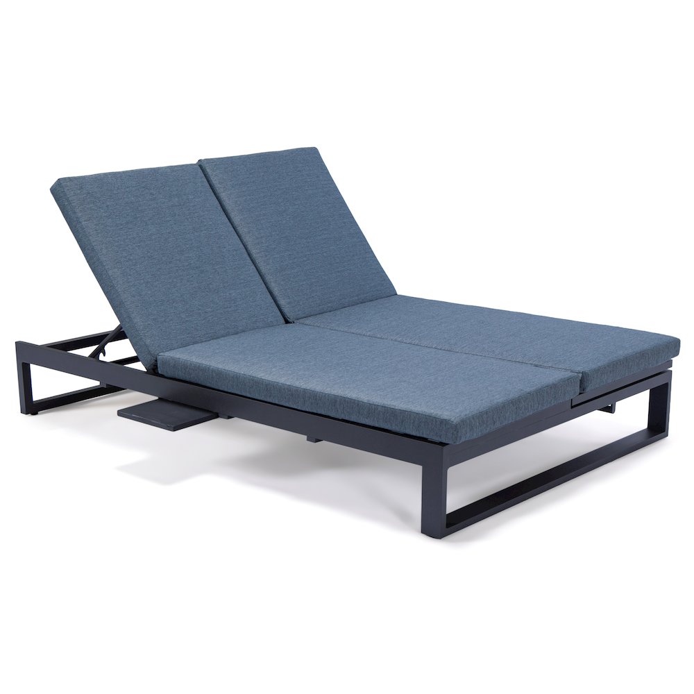 Chelsea Convertible Lounge Reclining Double Chaise With Cushions. Picture 62