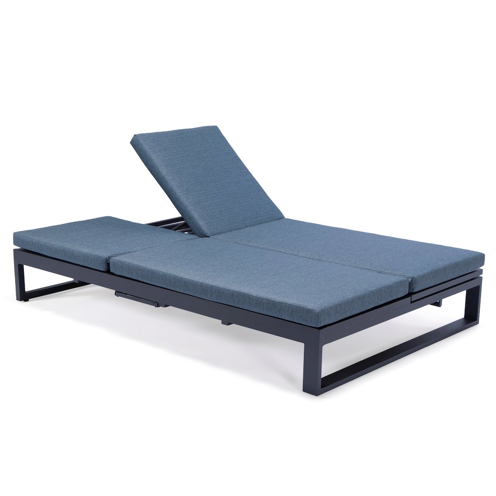 Chelsea Convertible Lounge Reclining Double Chaise With Cushions. Picture 66