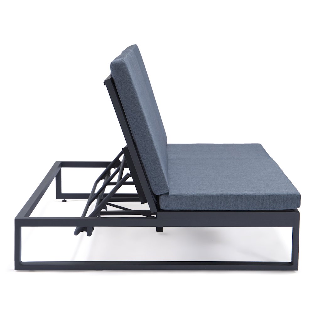 Chelsea Convertible Lounge Reclining Double Chaise With Cushions. Picture 64