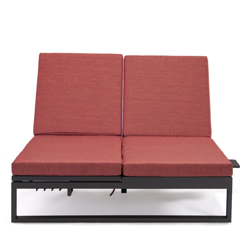 Chelsea Convertible Lounge Reclining Double Chaise With Cushions. Picture 74