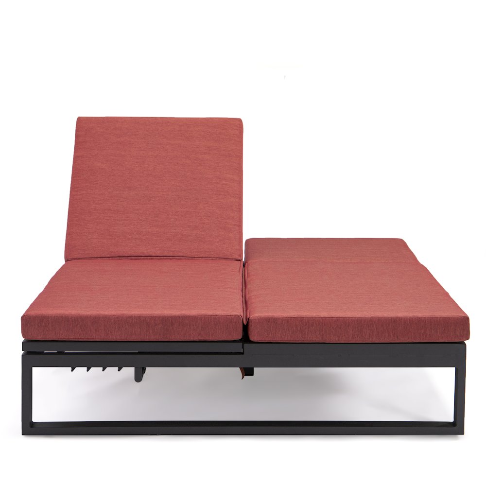 Chelsea Convertible Lounge Reclining Double Chaise With Cushions. Picture 75