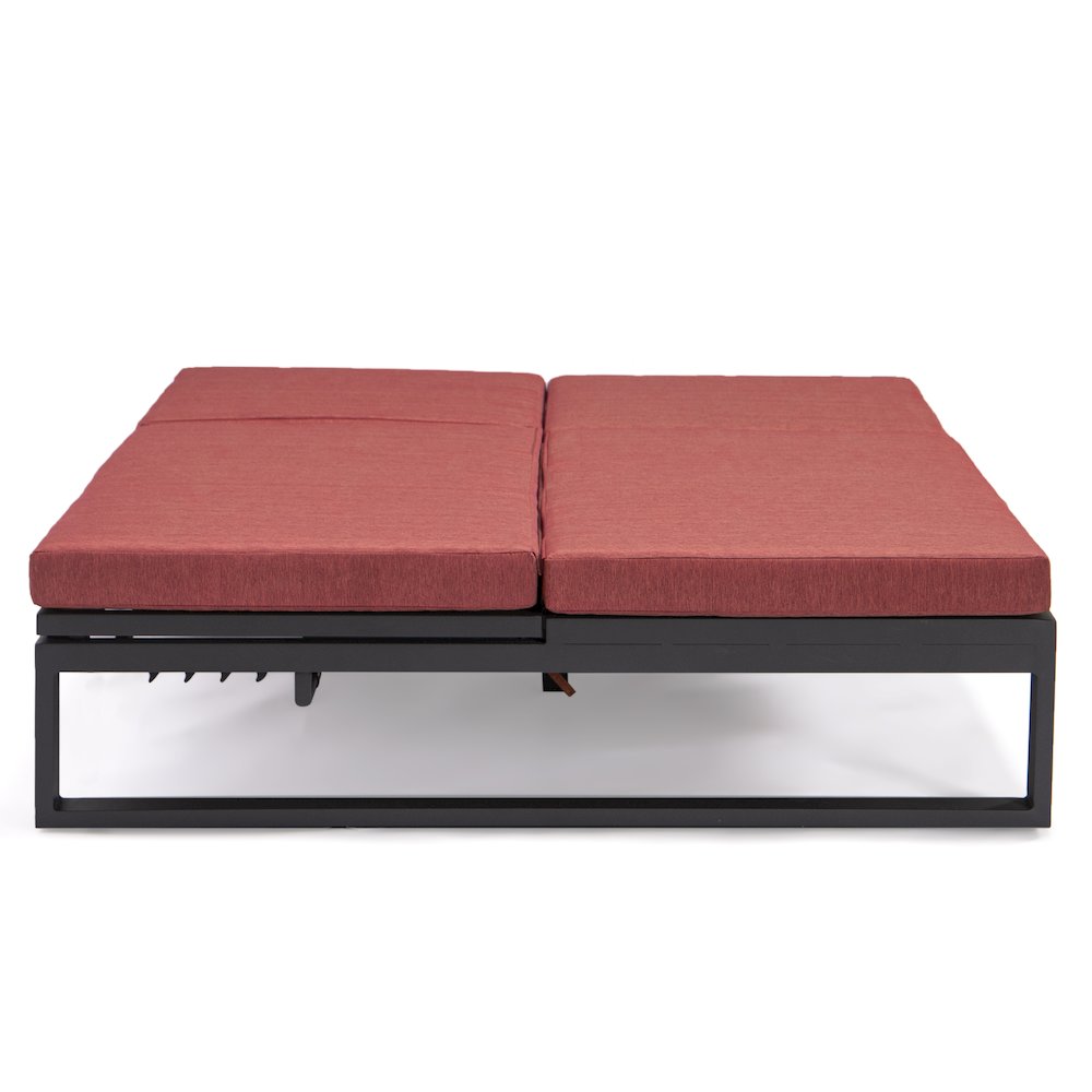 Chelsea Convertible Lounge Reclining Double Chaise With Cushions. Picture 76