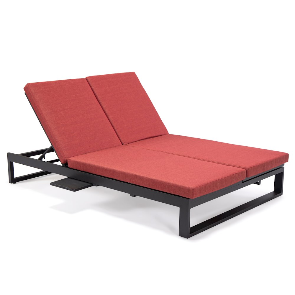 Chelsea Convertible Lounge Reclining Double Chaise With Cushions. Picture 56