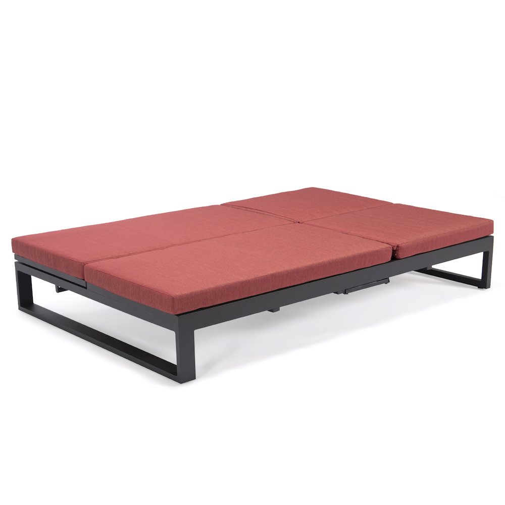 Chelsea Convertible Lounge Reclining Double Chaise With Cushions. Picture 61