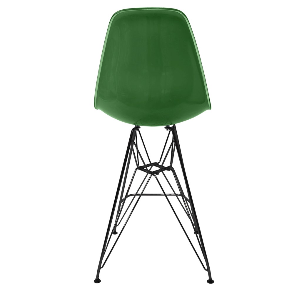 Modern Acrylic Bar stool Cresco Collection Black Base with White/Green seat. Picture 18