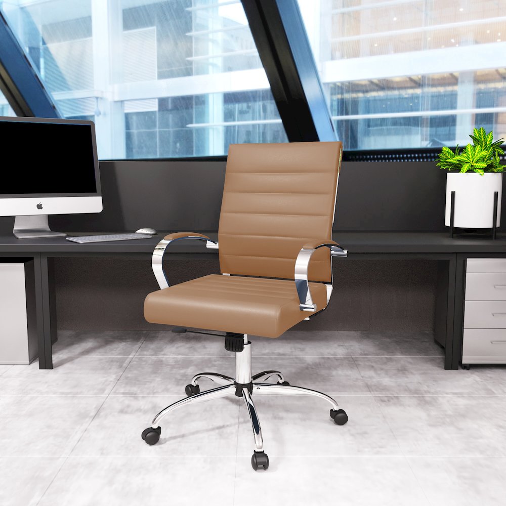 Benmar Leather Office Chair. Picture 8