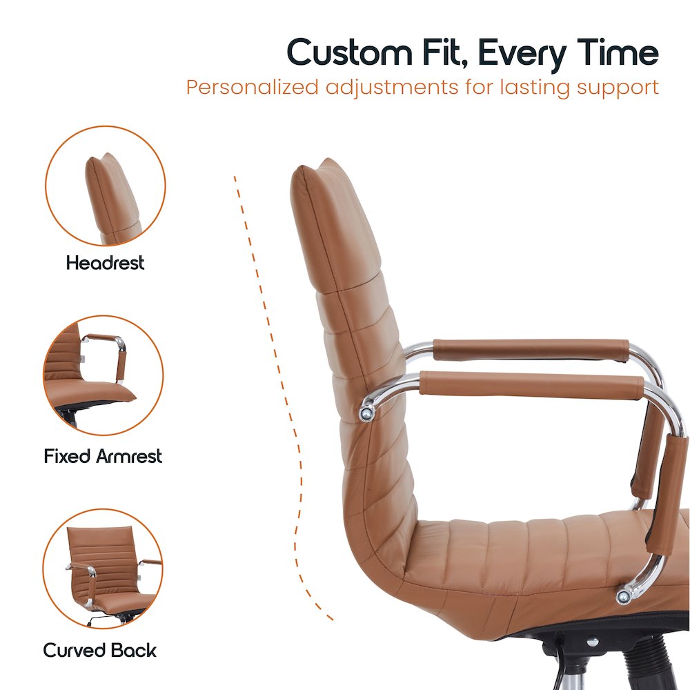 Harris Modern Adjustable Office Executive Swivel Chair Task Office Chair. Picture 11