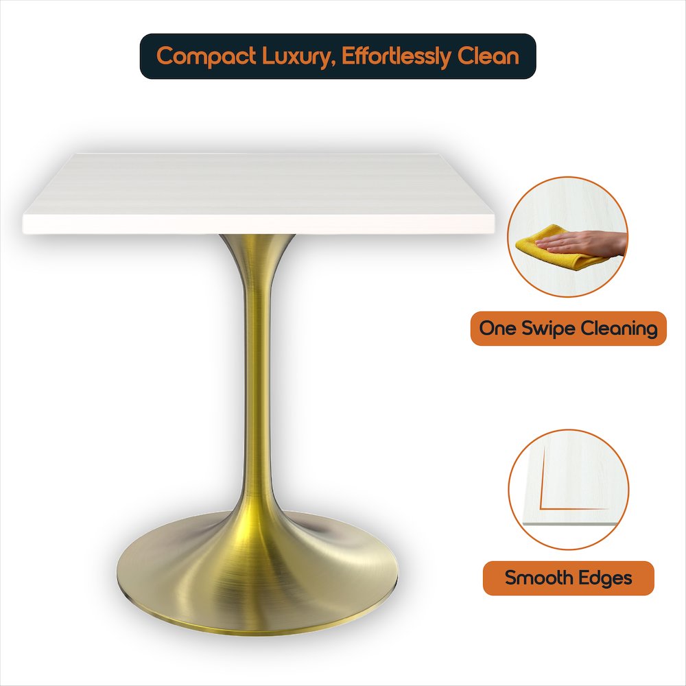 Verve Collection 24 Square Dining Table. Picture 3