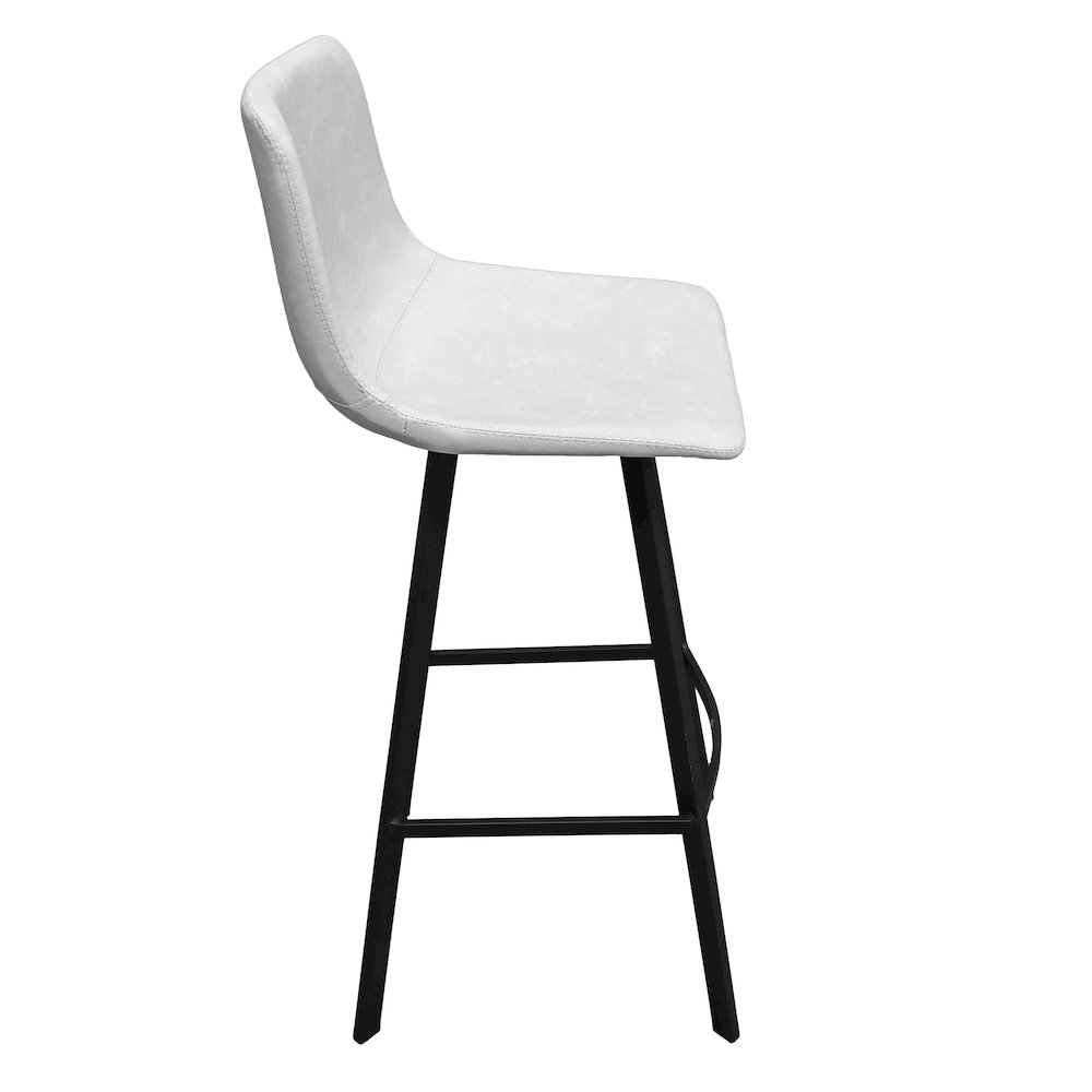Elland Modern Upholstered Leather Bar Stool. Picture 3