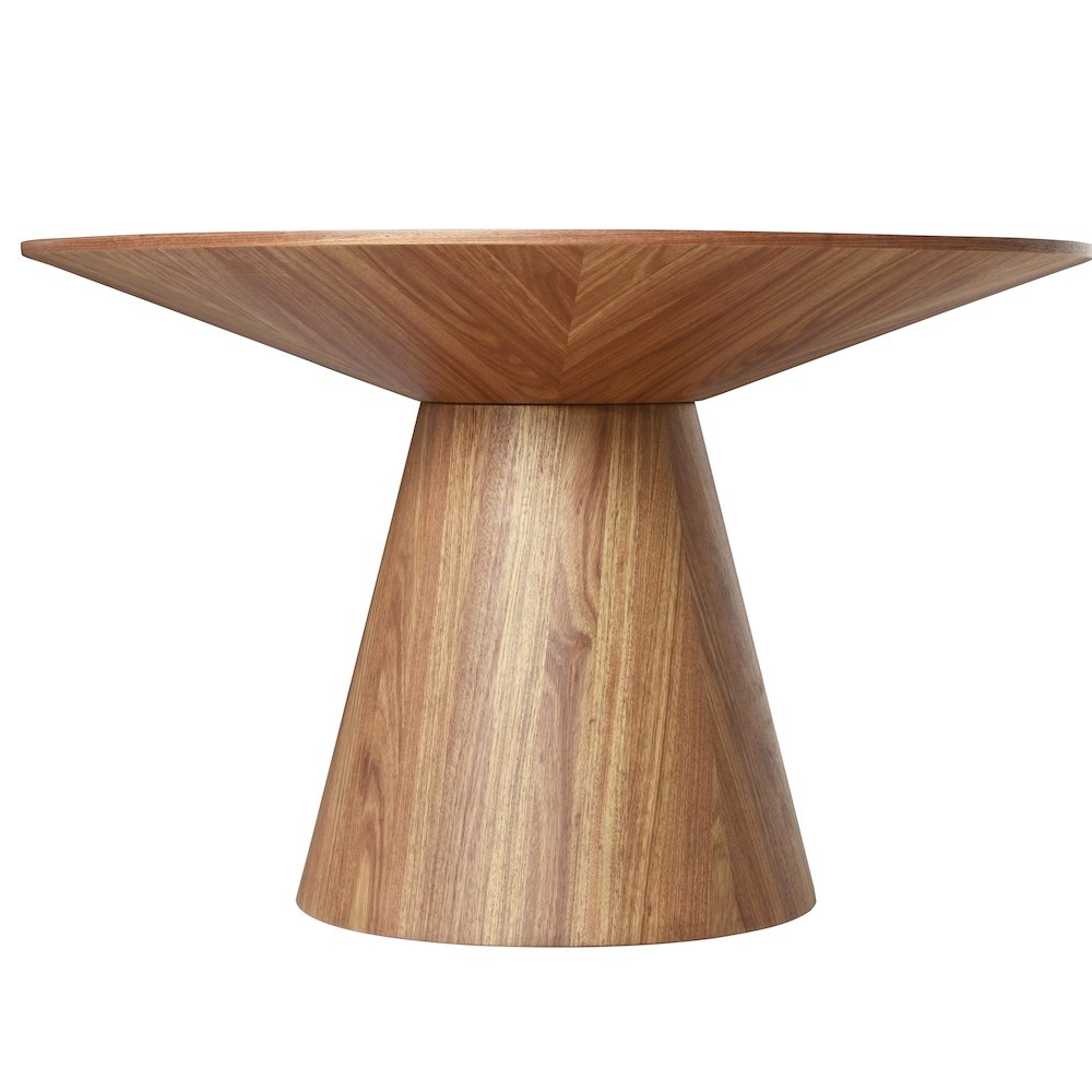 Fynix Collection Modern Dining Table In Natural Wood. Picture 12