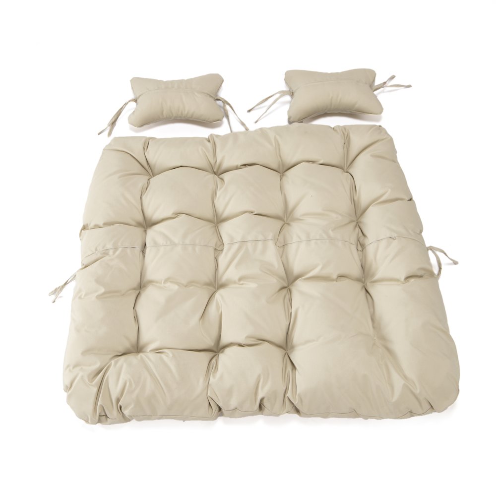 Wicker 2 Person Double Folding Hanging Egg Swing Cushion. Picture 5