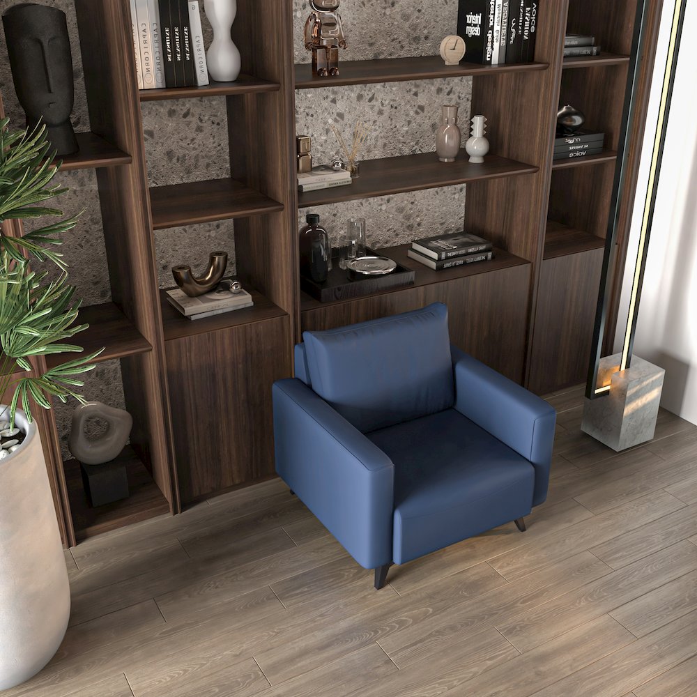 Inno Collection Single Seater Sofa In Dark Blue. Picture 4