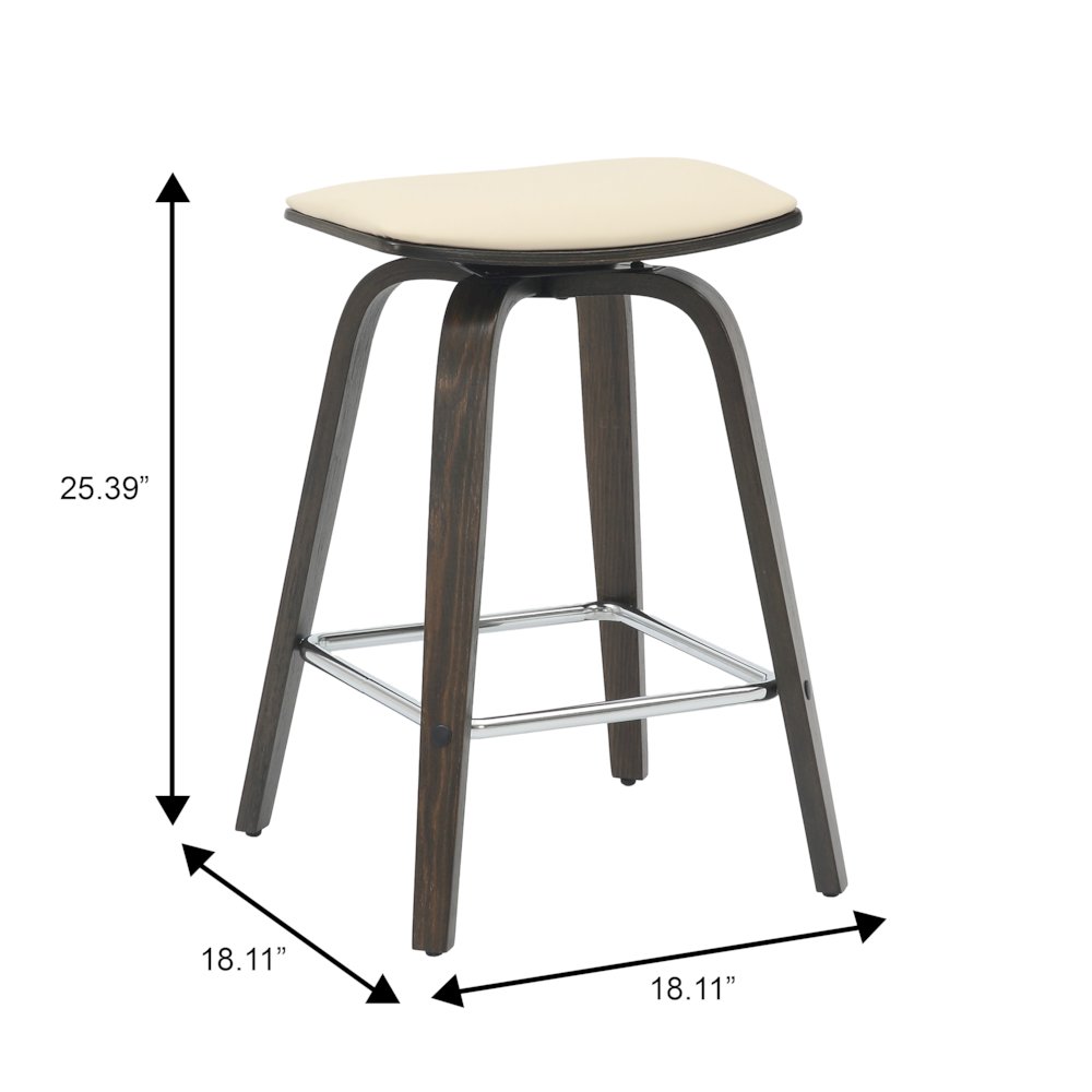 Wooden Counter Stool in Taupe. Picture 11