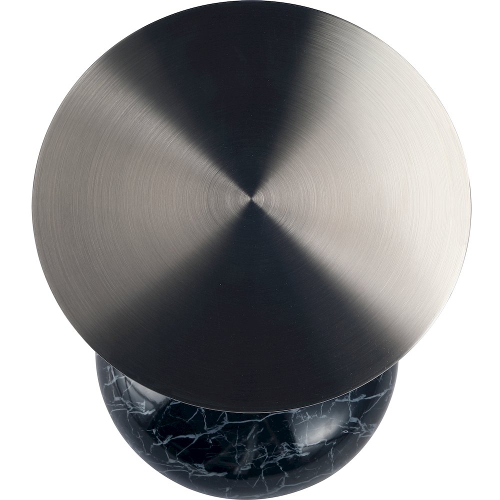 Savoy Collection Modern End Table In Stone Black. Picture 19