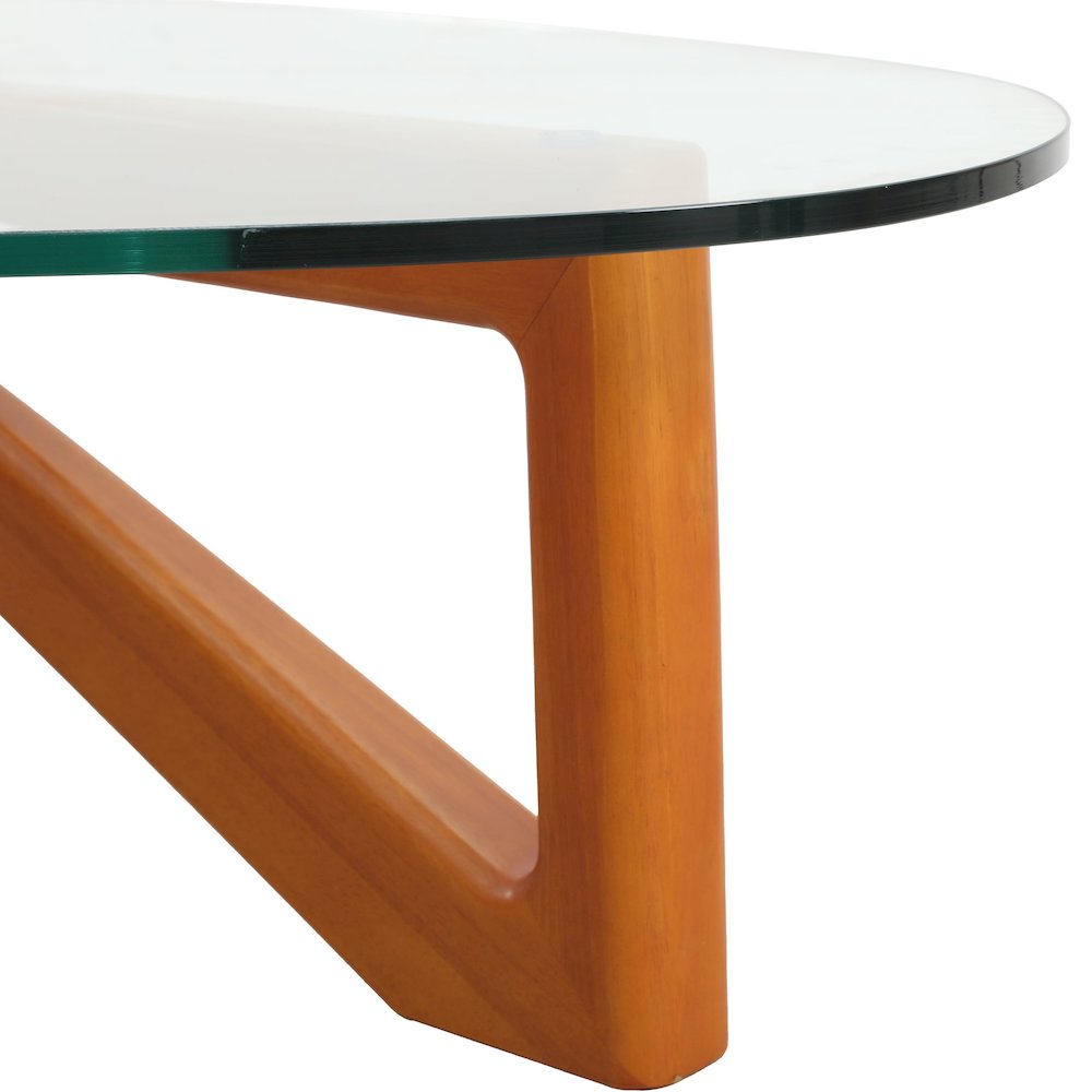Imperial Triangle Coffee Table in Light Walnut. Picture 13