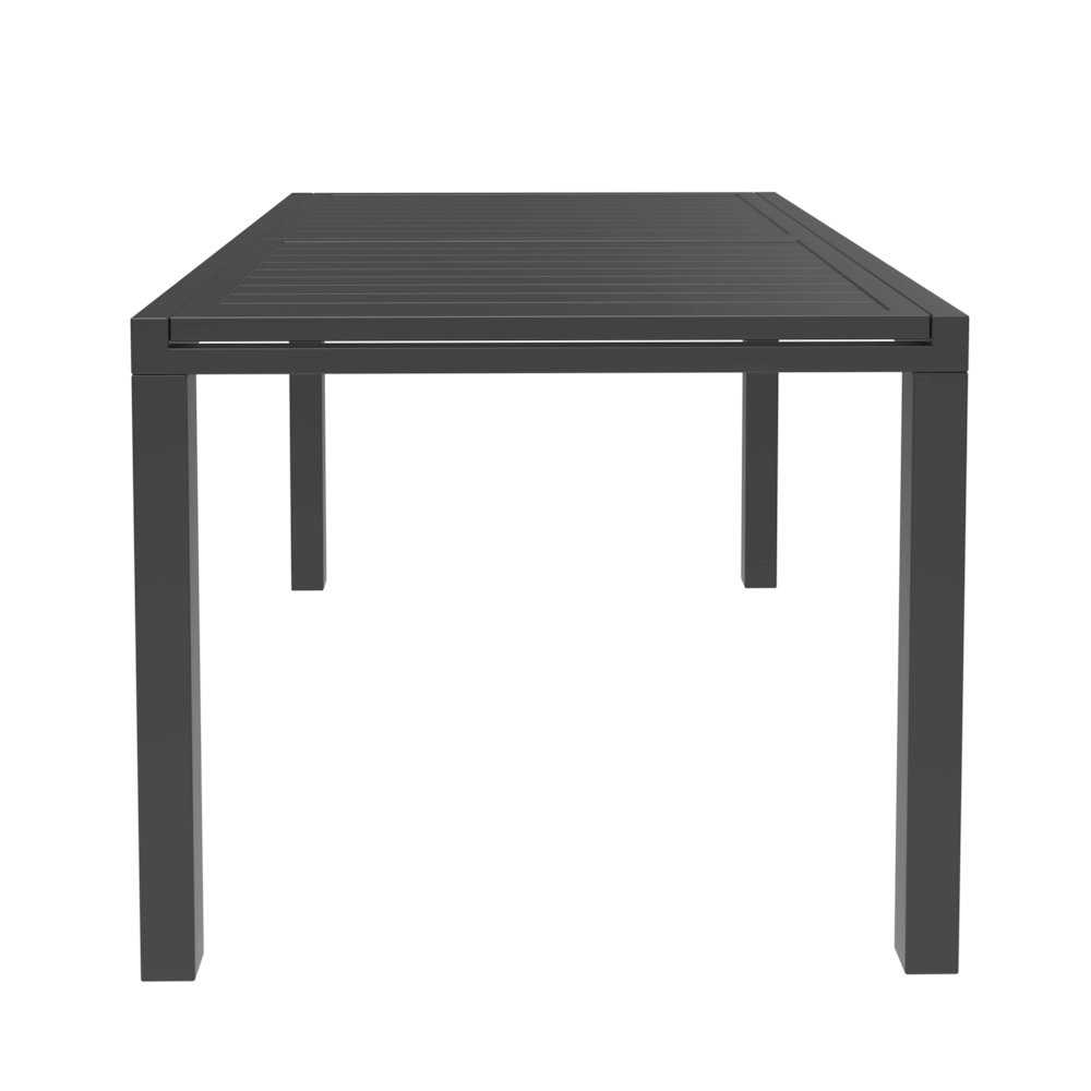 Marlin Extenable outdoor Dining Table 78-118 in Black. Picture 4