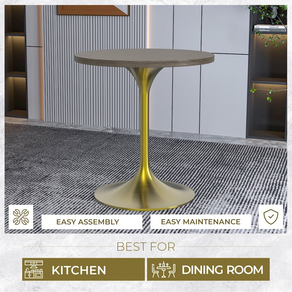Verve Collection 27" Round Dining Table. Picture 3