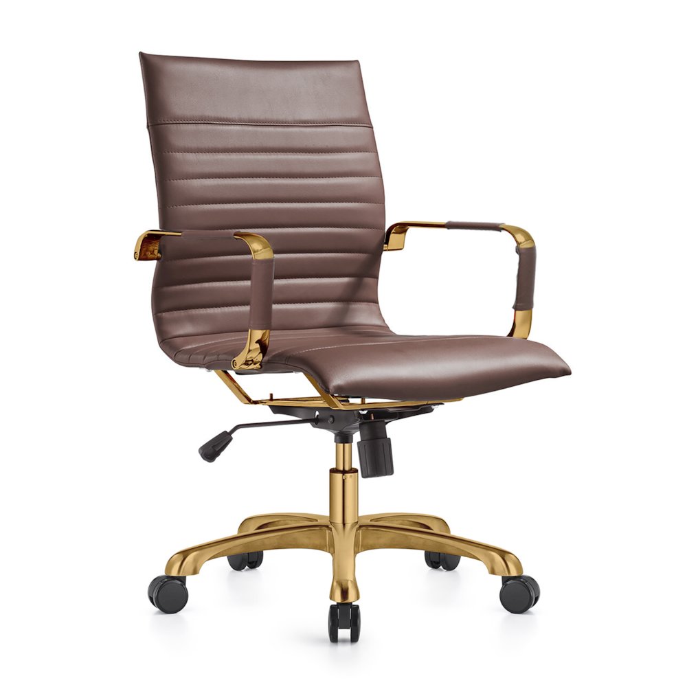 Harris Office Chair With Gold Frame. Picture 13