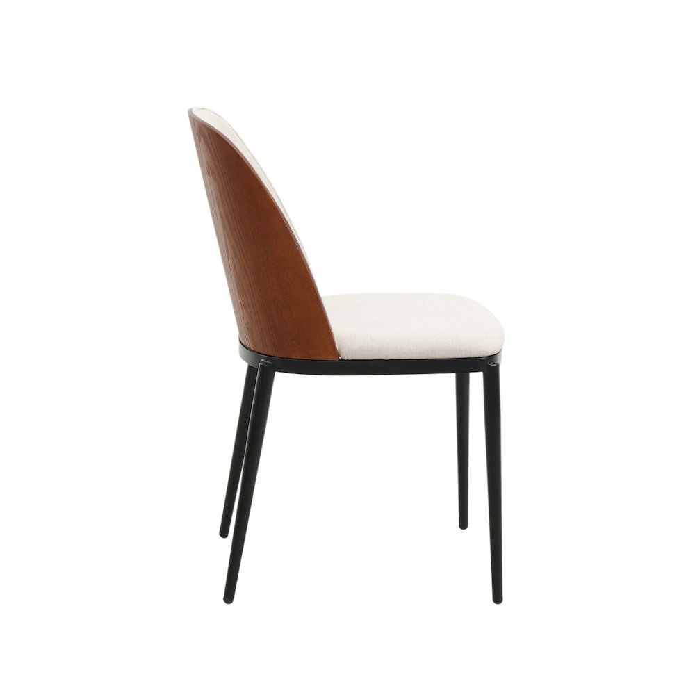Tule Mid-Century Modern Fabric Dining Side Chair. Picture 5
