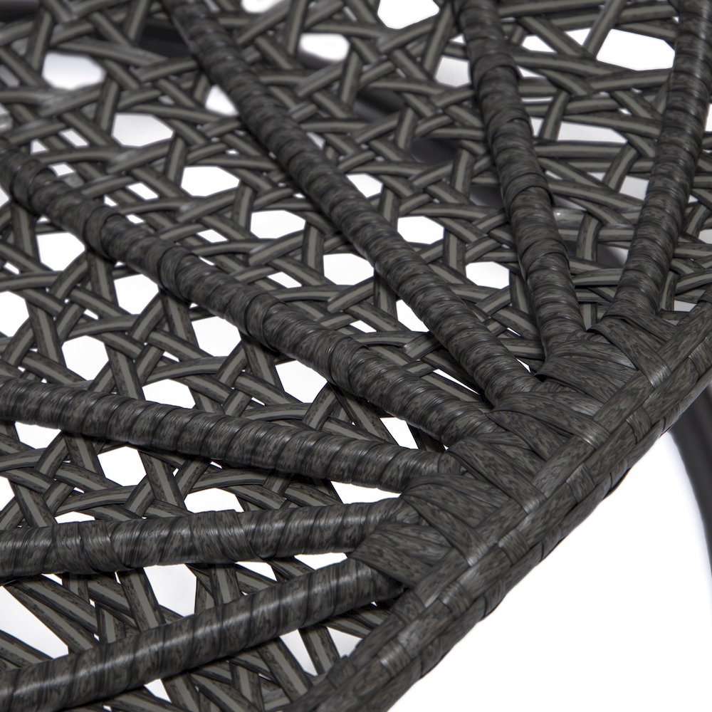 Charcoal Wicker Hanging Egg Swing Chair. Picture 9