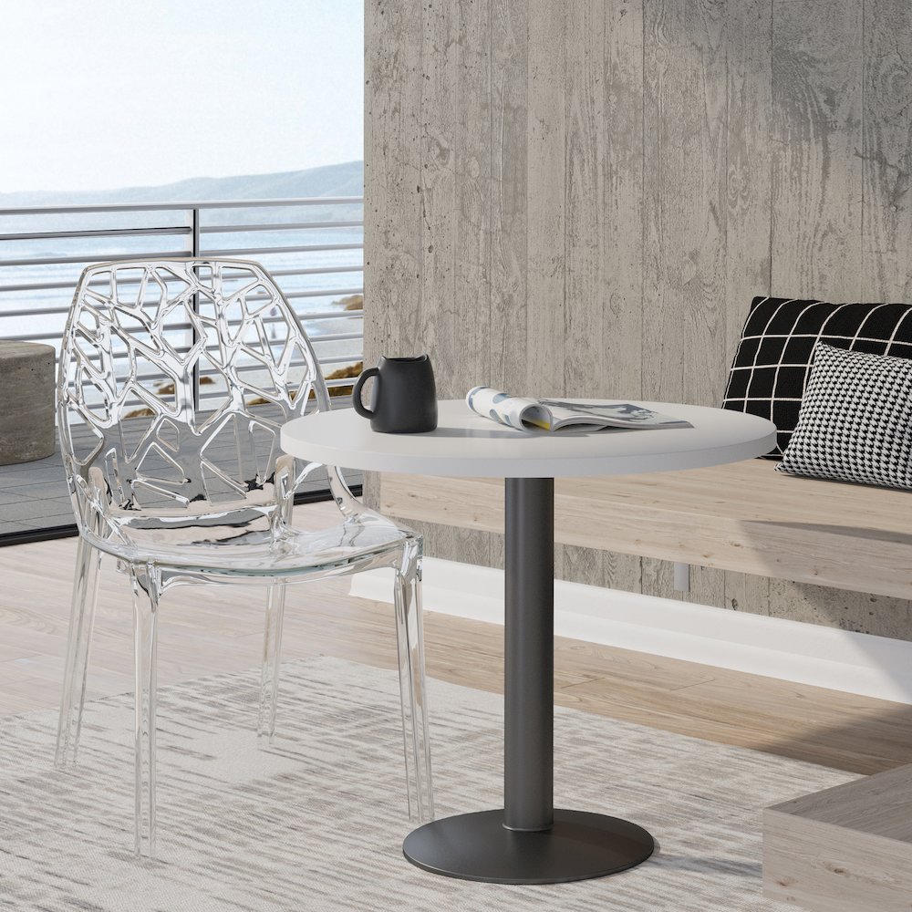 Cornelia Modern Spring Cut-Out Tree Design Stackable Dining Chair. Picture 2