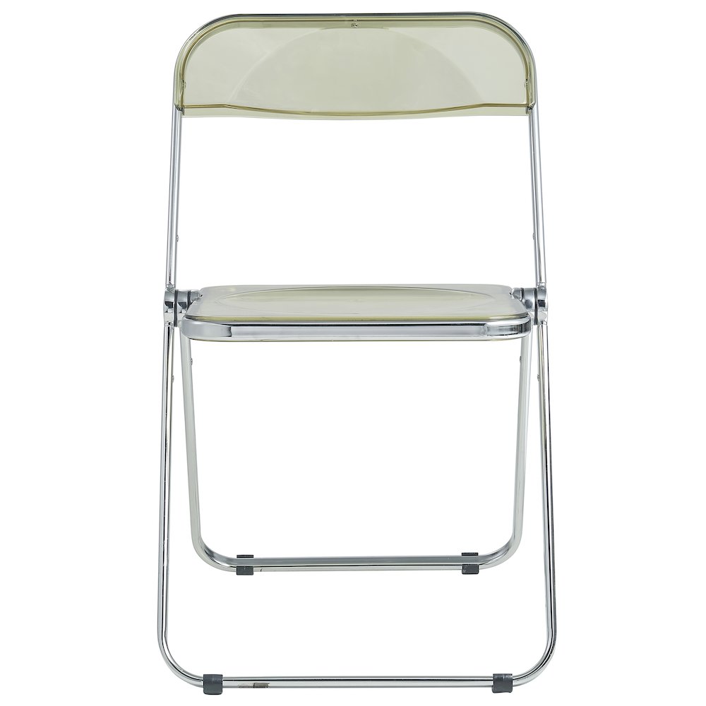Lawrence Acrylic Folding Chair With Metal Frame, Set of 4. Picture 17