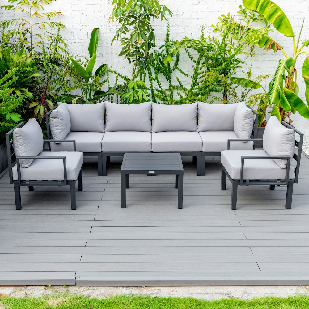 Chelsea 7-Piece Patio Sectional And Coffee Table. Picture 4
