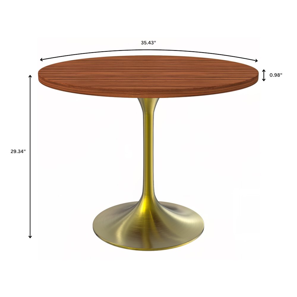 Verve Collection 36" Round Dining Table. Picture 6