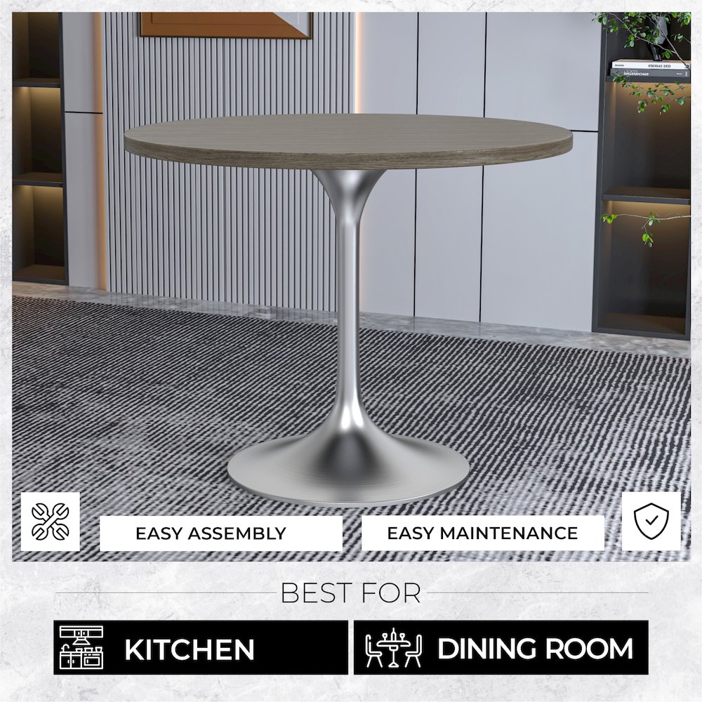 Verve Collection 36" Round Dining Table. Picture 3
