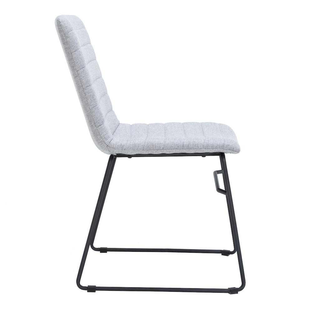 Zylar Series Office Guest Chair in Grey Fabric. Picture 5